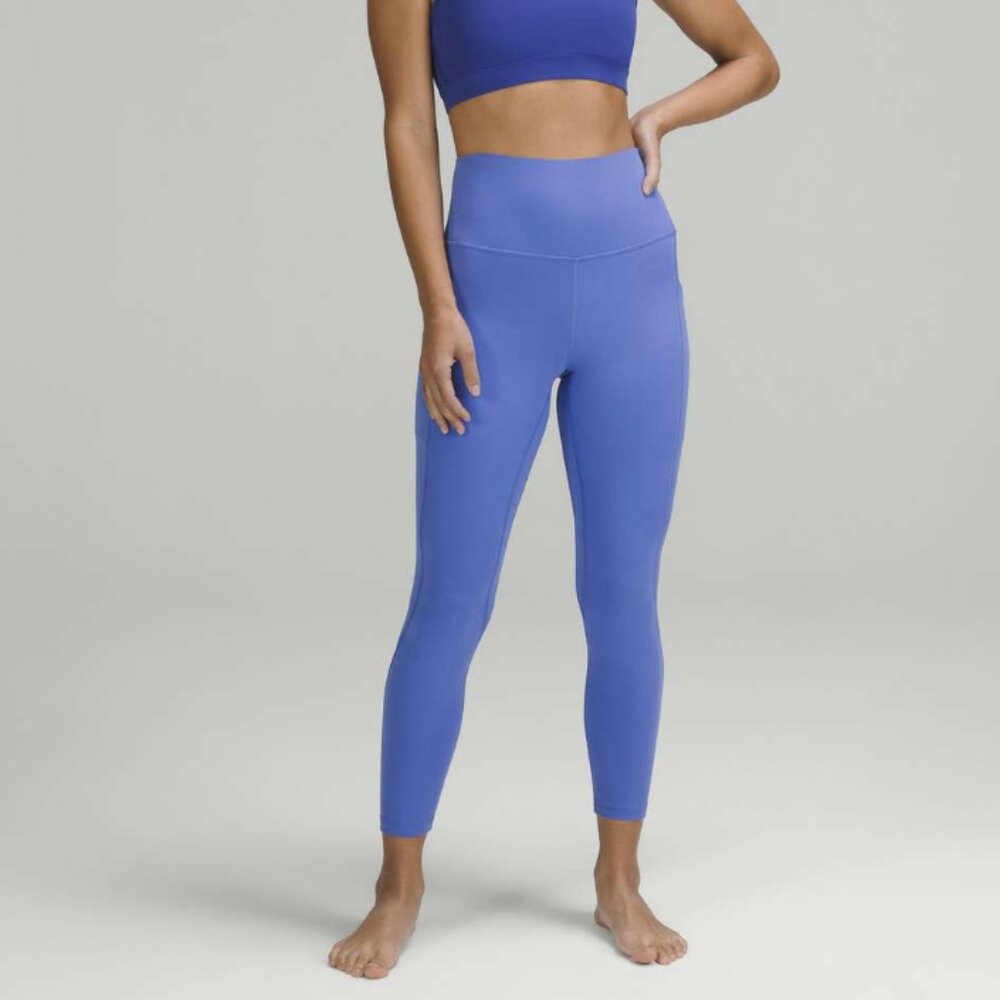 Lululemon Align High-Rise Pant with Pockets 25" Leggings Wild Indigo Nulu Size 6